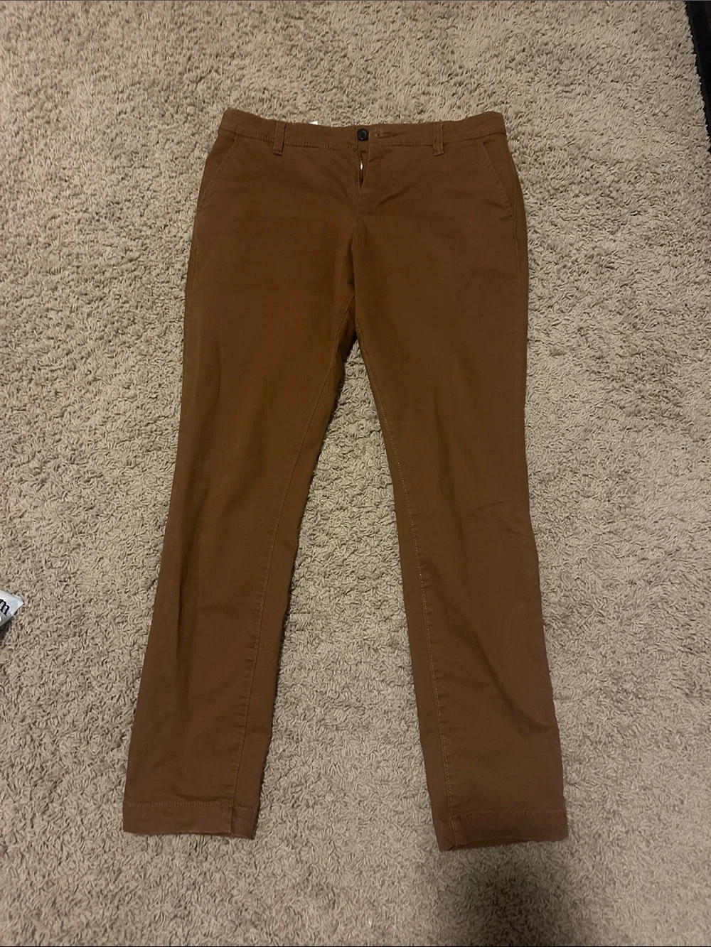 Men's Aeropostale Brown Straight-Leg Pants